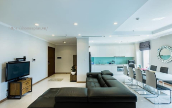 Cho thuê căn hộ Vinhomes Central Park 4PN toà Central 2 view sông, ban công đón gió