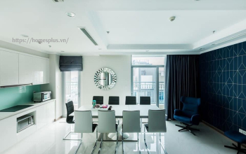 Cho thuê căn hộ Vinhomes Central Park 4PN toà Central 2 view sông, ban công đón gió