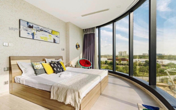Cho thuê căn hộ 3 phòng ngủ Vinhomes Golden River vòng cung toà Aqua 4 