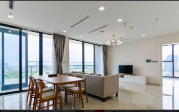 Cho thuê căn hộ 3 phòng ngủ Vinhomes Golden River trực diện view sông, full nội thất leasing 