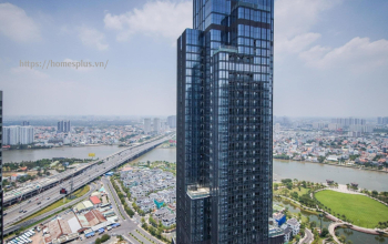 Cho thuê căn hộ 2 phòng ngủ toà Landmark 3 Vinhomes Central Park view trực diện sông