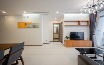 Cho thuê căn hộ  Vinhomes Central Park 2 phòng ngủ diện tích 91m2 view sông