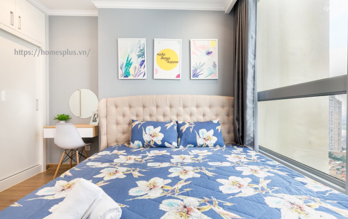 Cho thuê căn hộ 1 phòng ngủ toà Landmark 4 Vinhomes Central Park nội thất cao cấp