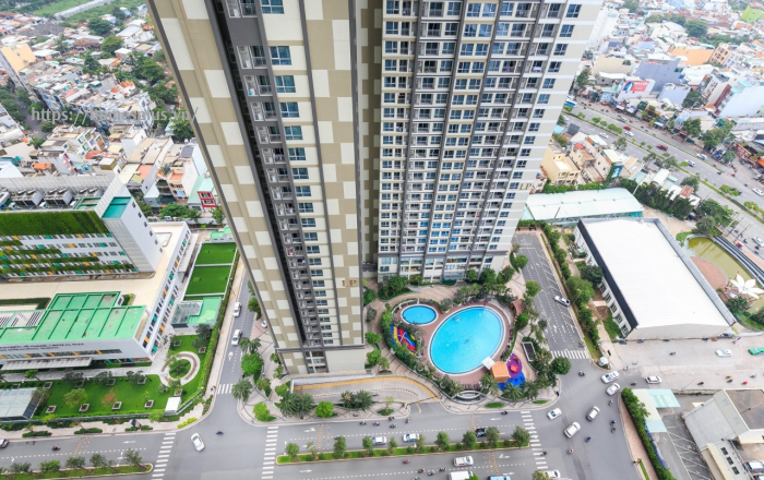 Cho thuê căn hộ 1 phòng ngủ toà Landmark 4 Vinhomes Central Park nội thất cao cấp
