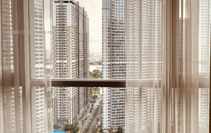 Cho thuê căn hộ Vinhomes Central Park 2 phòng ngủ toà Central 3 full nội thất cao cấp