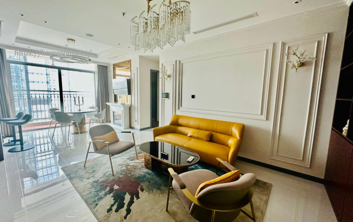 Bán căn hộ 3 phòng ngủ Vinhomes Central Park tòa Landmark 6 view trực diện sông , nội thất cực sang trọng