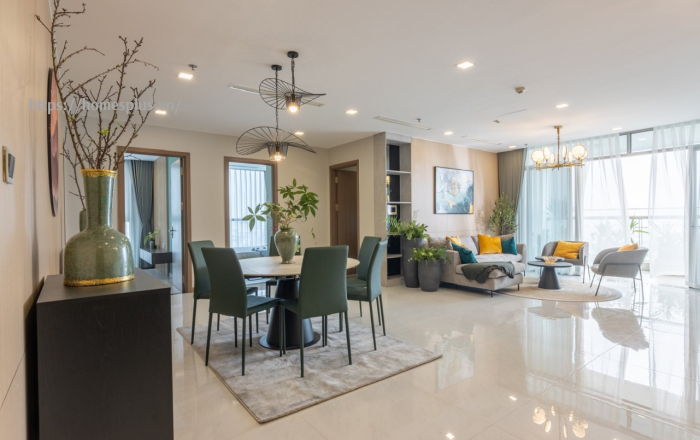 Cho thuê căn hộ 4 phòng ngủ diện tích 187m2 Vinhomes Central Park