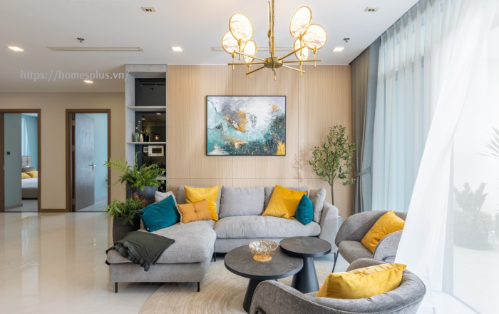 Cho thuê căn hộ 4 phòng ngủ diện tích 187m2 Vinhomes Central Park