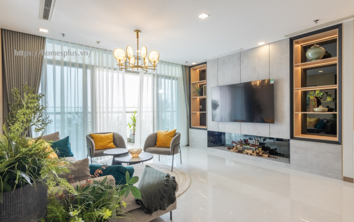 Cho thuê căn hộ 4 phòng ngủ diện tích 187m2 Vinhomes Central Park