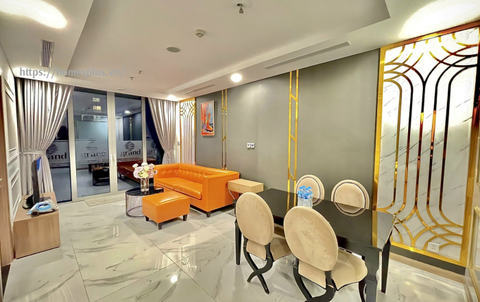 Cho thuê căn hộ 2 phòng ngủ Landmark 81 view đẹp, nội thất sang trọng