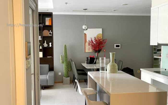 Cho thuê căn hộ 2 phòng ngủ Vinhomes Central Park toà Landmark 6 nội thất decor