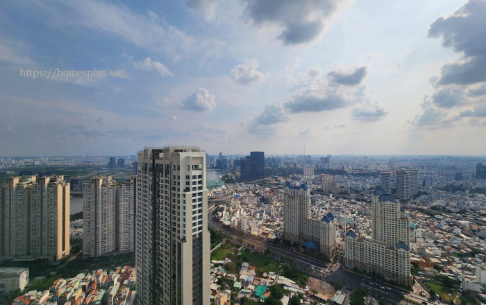 Cho thuê căn hộ 2 phòng ngủ Vinhomes Central Park toà Landmark 2 căn góc phòng cực rộng