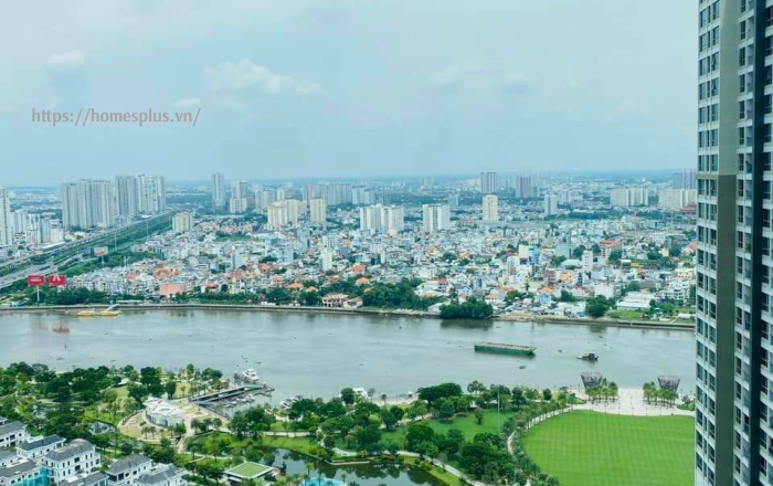 Cho thuê căn hộ 2 phòng ngủ Vinhomes Central Park toà Park 1 view sông