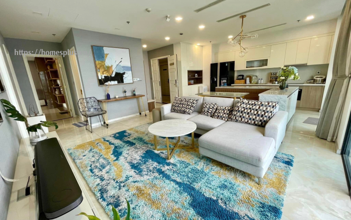 Cho thuê căn hộ 3 phòng ngủ Vinhomes Golden River vòng cung view trực diện sông toà Aqua 3