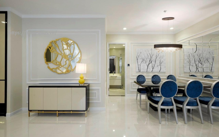 Cho thuê căn hộ 3 phòng ngủ full nội thất luxury Vinhomes Central Park