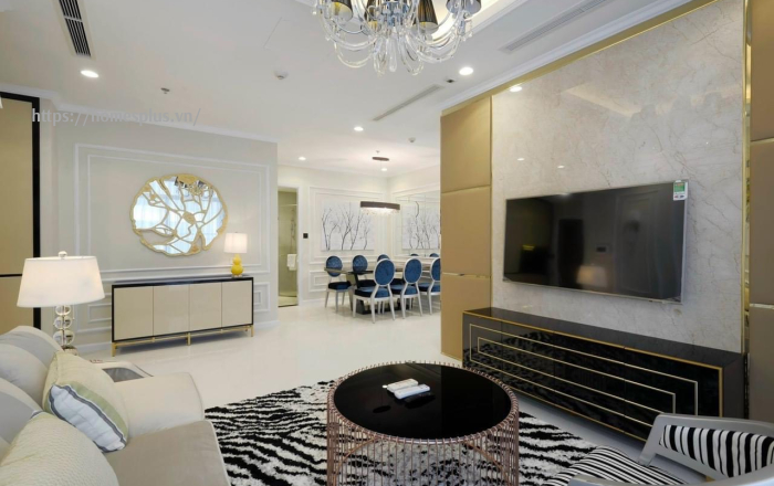 Cho thuê căn hộ 3 phòng ngủ full nội thất luxury Vinhomes Central Park