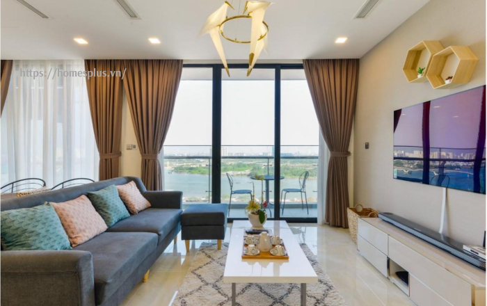 Bán căn hộ 3 phòng ngủ vòng cung view sông diện tích 121m2 Vinhomes Golden River