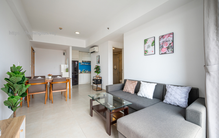 Cho thuê 2 phòng ngủ toà T2 view sông Masteri Thảo Điền