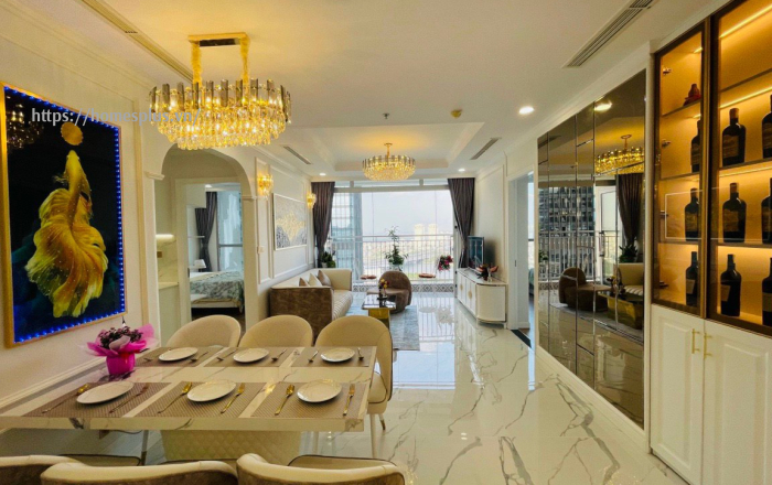 Bán căn hộ 3 phòng ngủ Vinhomes Central Park tòa Landmark 2 view hoa hậu