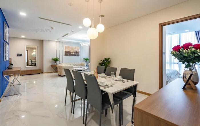 Căn hộ 2 phòng ngủ Vinhomes Central Park đầy đủ nội thất tòa Landmark 81