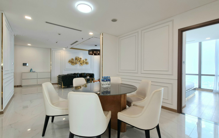 Cho Thuê Căn Hộ Landmark 81 3PN 132m2 Có Thể Vừa Ở Vừa Làm Văn Phòng, view xuất sắc